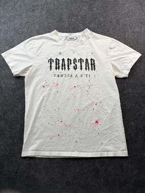 Trapstar It's A Secret Paint Splatter T-Shirt White Size L